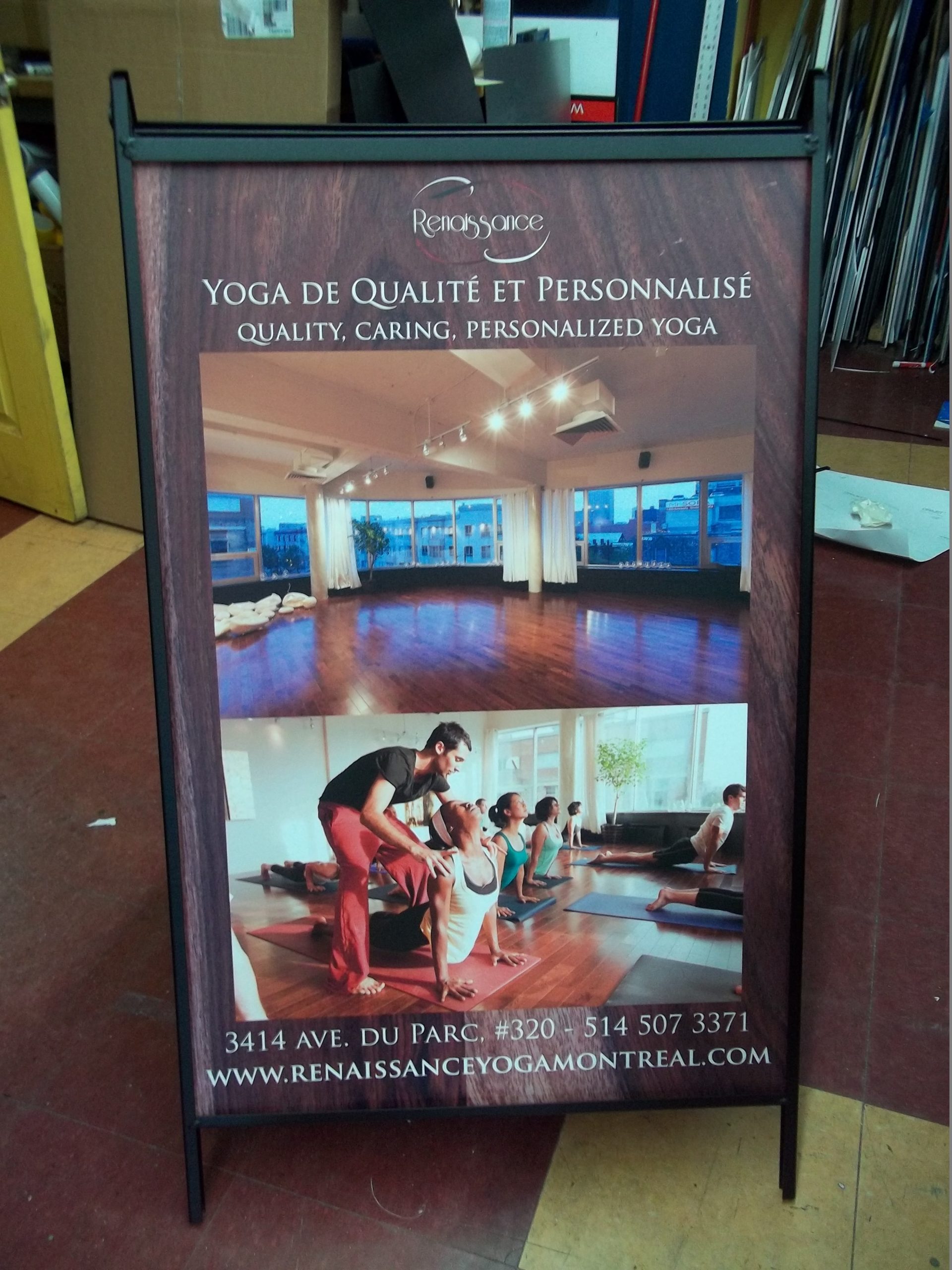 Metal sandwich board 24''x36''