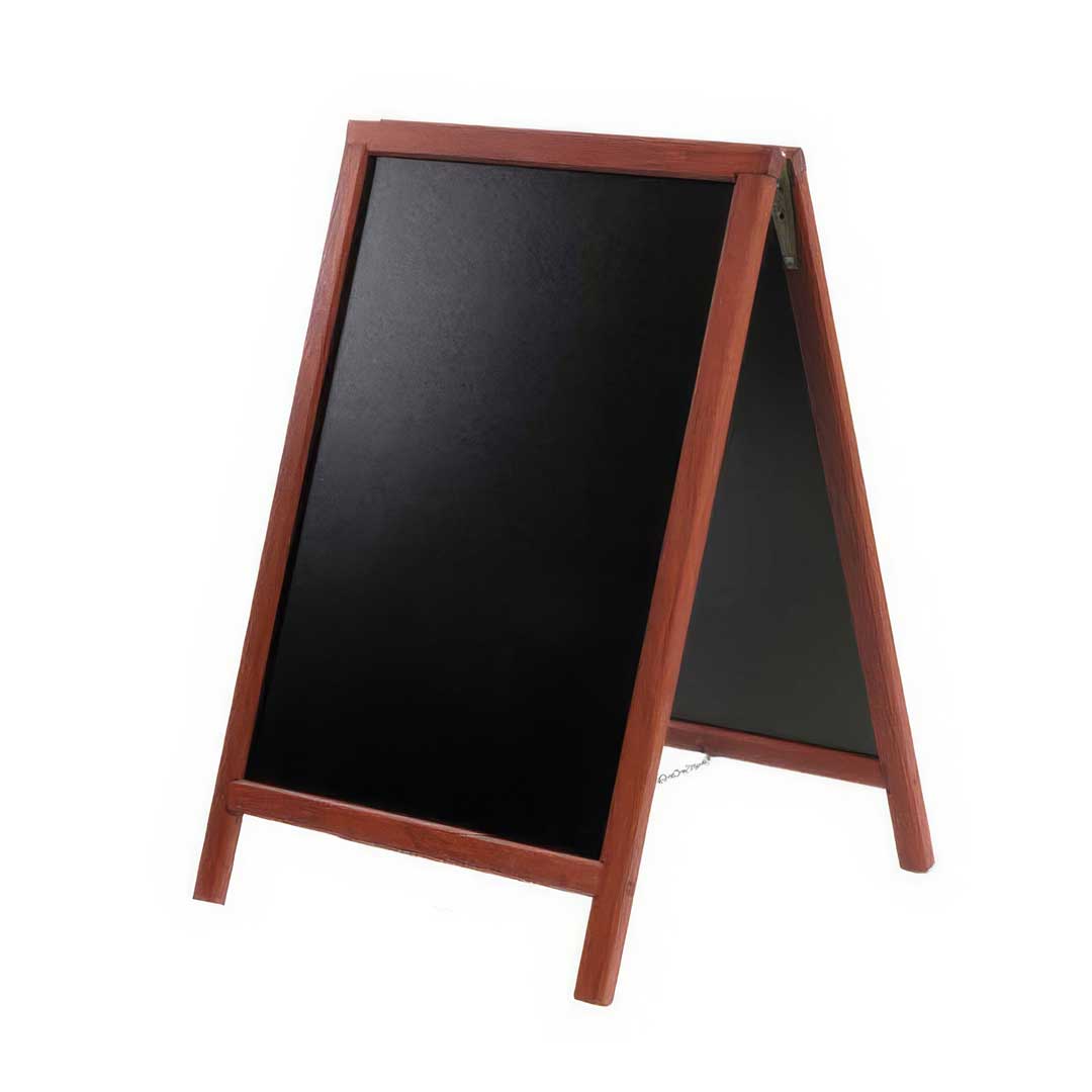 wood frame chalkboard